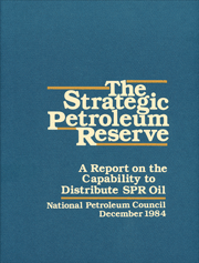 strategic petroleum reserve 1984